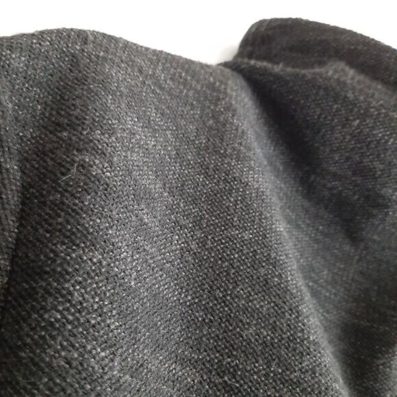 BENCH Moto Biker Full Zip Jacket Woven Fabric Fleece Lined Grey Sz M Flawed - Picture 10 of 16